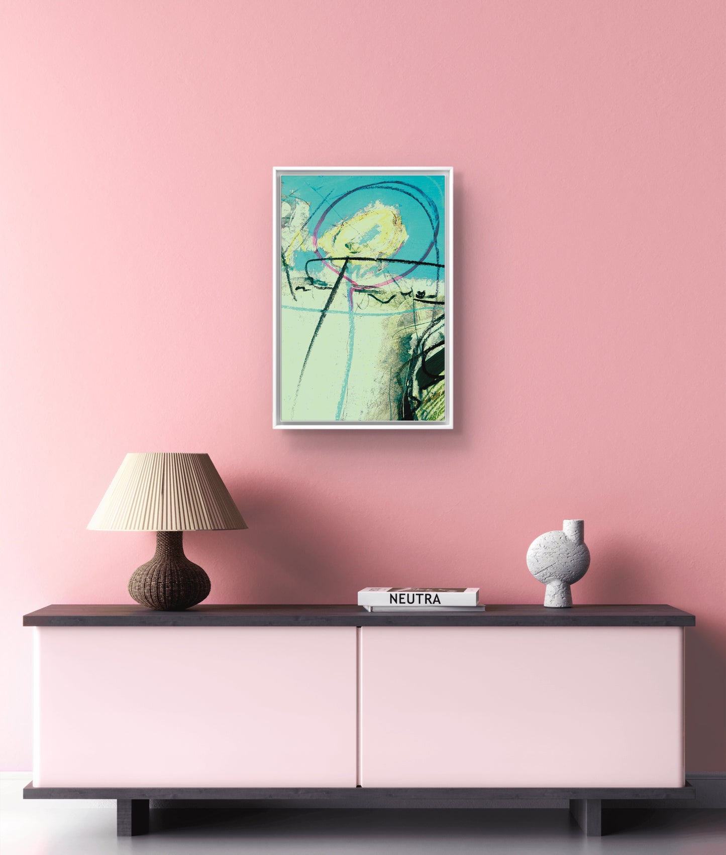 Framed Canvas Print: "Meadow Sweet"