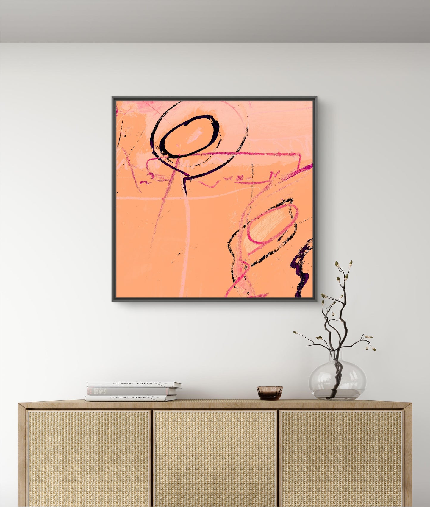 Framed Canvas Print: "Morning Haze"