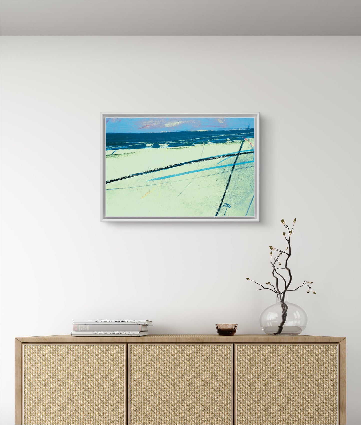 Framed Canvas Print: "Look Out"