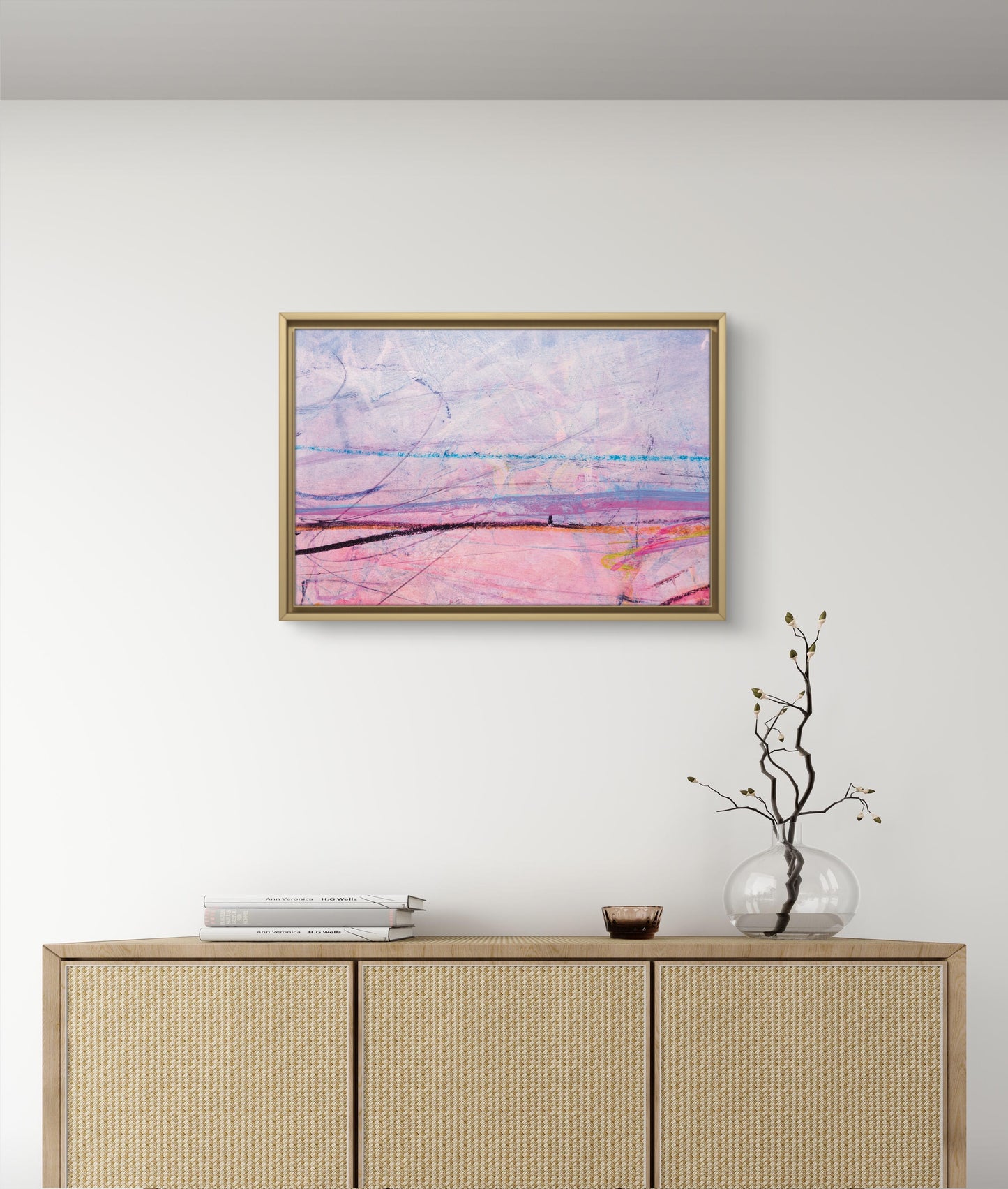 Framed Canvas Print: "Candy Floss"