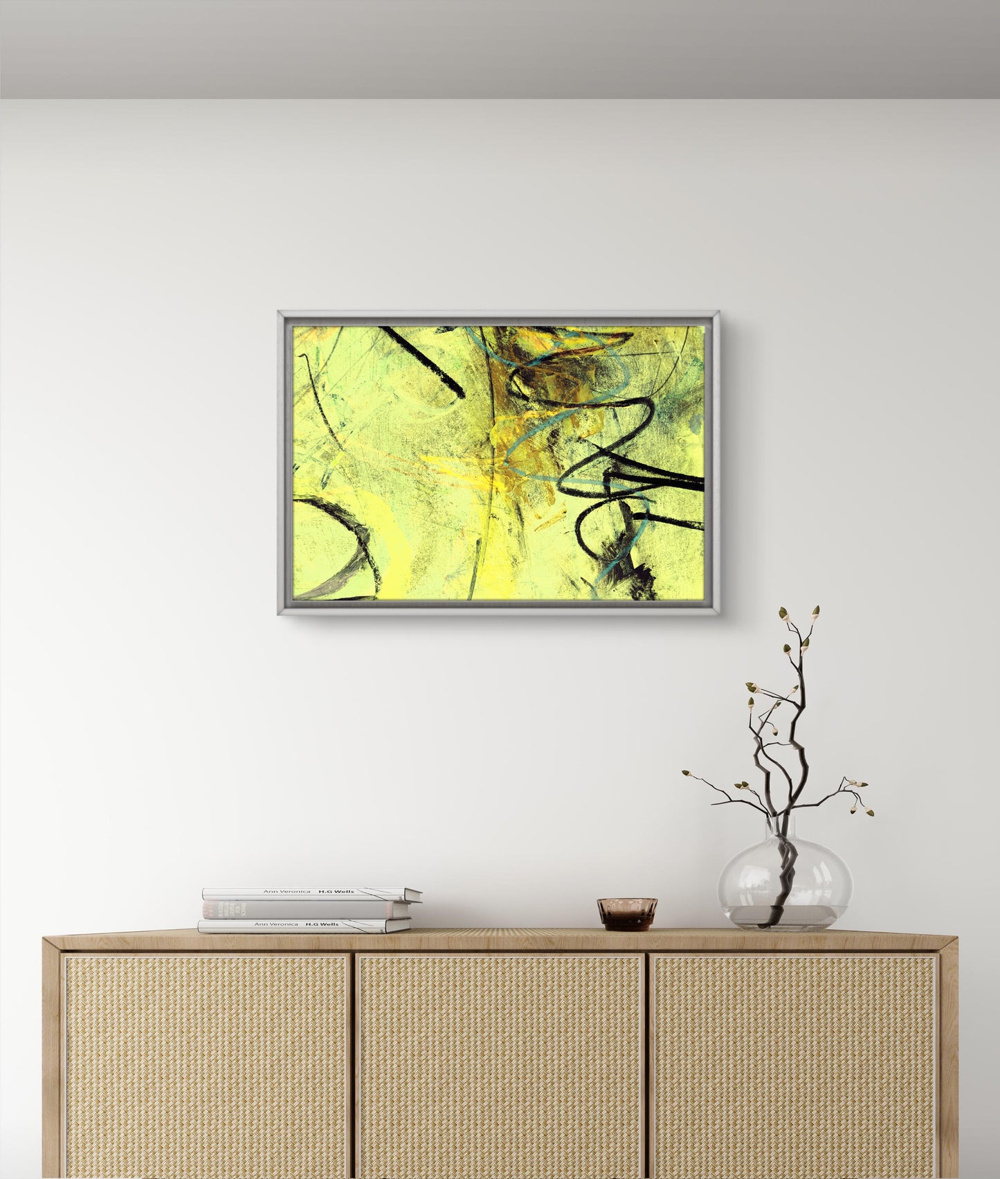 Framed Canvas Print: "Entwined"