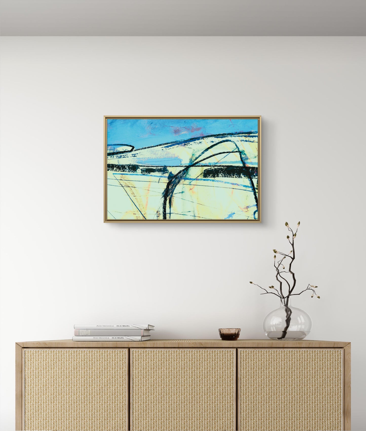 Framed Canvas Print: "Ploughed"
