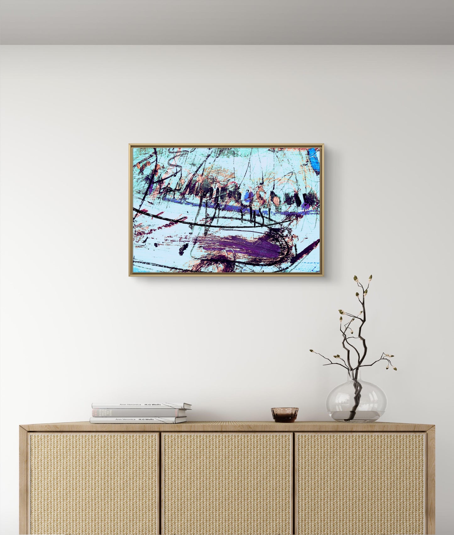 Framed Canvas Print: "Coombe"
