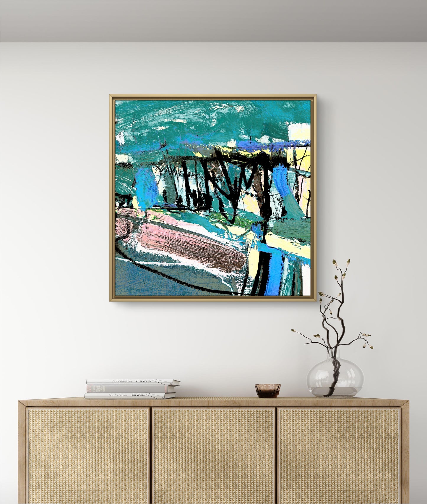 Framed Canvas Print: "Westerly"