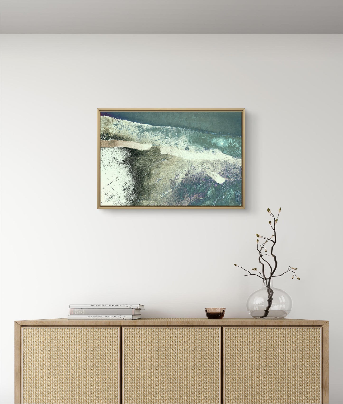 Framed Canvas Print: "Granite"