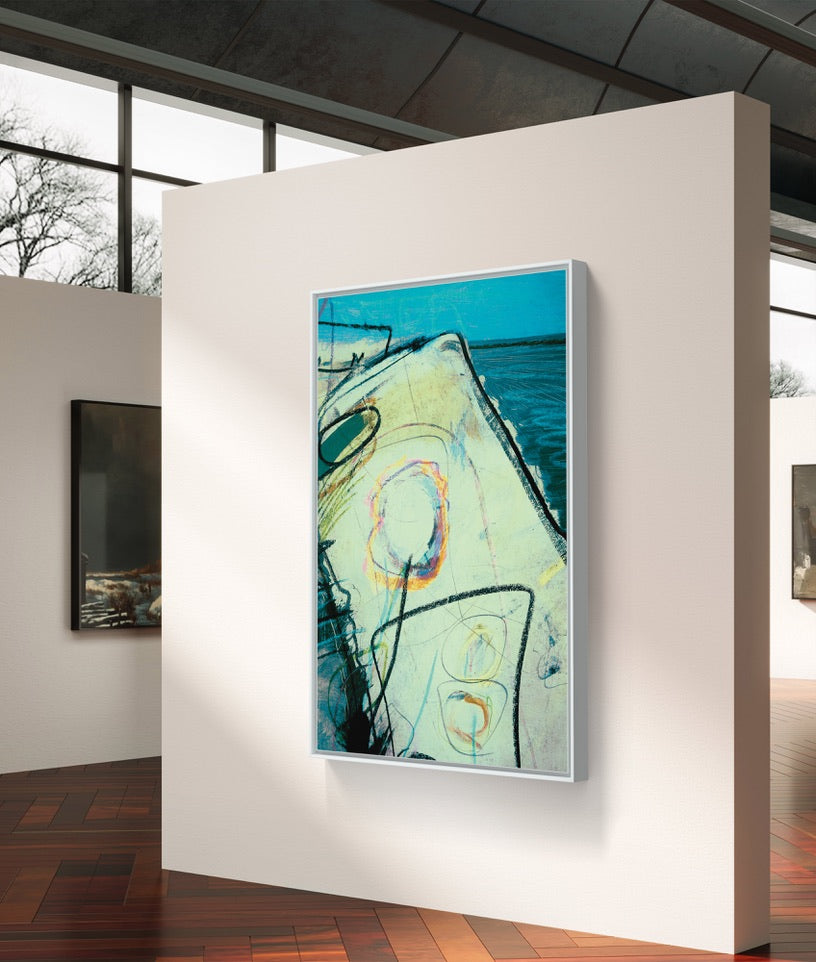 Framed Canvas Print: "Along the Way"