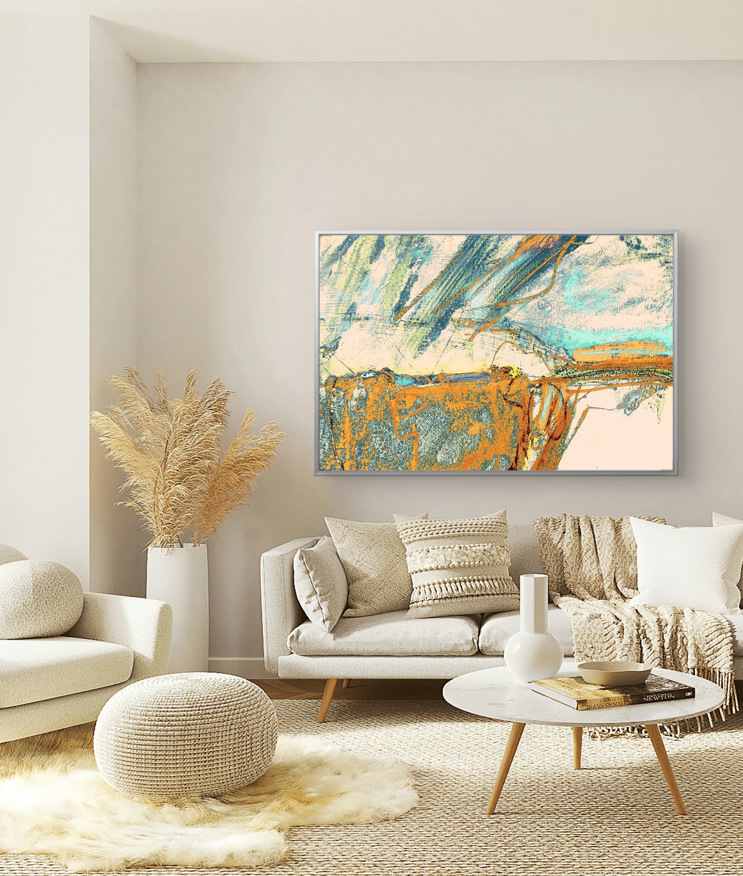 Framed Canvas Print: "Ballard Down"