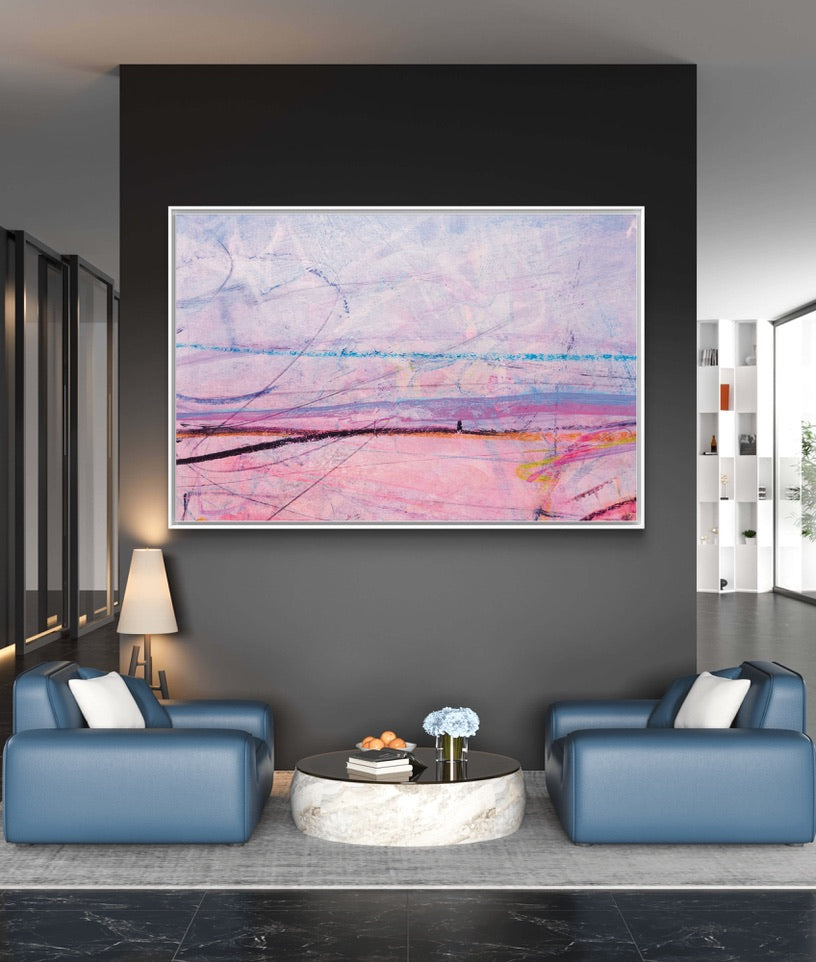 Framed Canvas Print: "Candy Floss"
