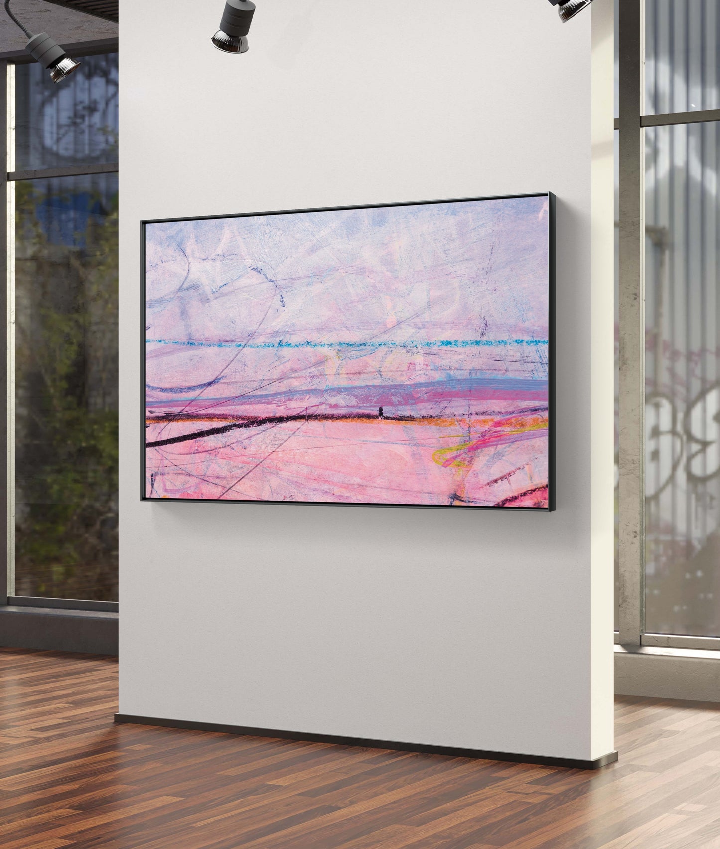 Framed Canvas Print: "Candy Floss"
