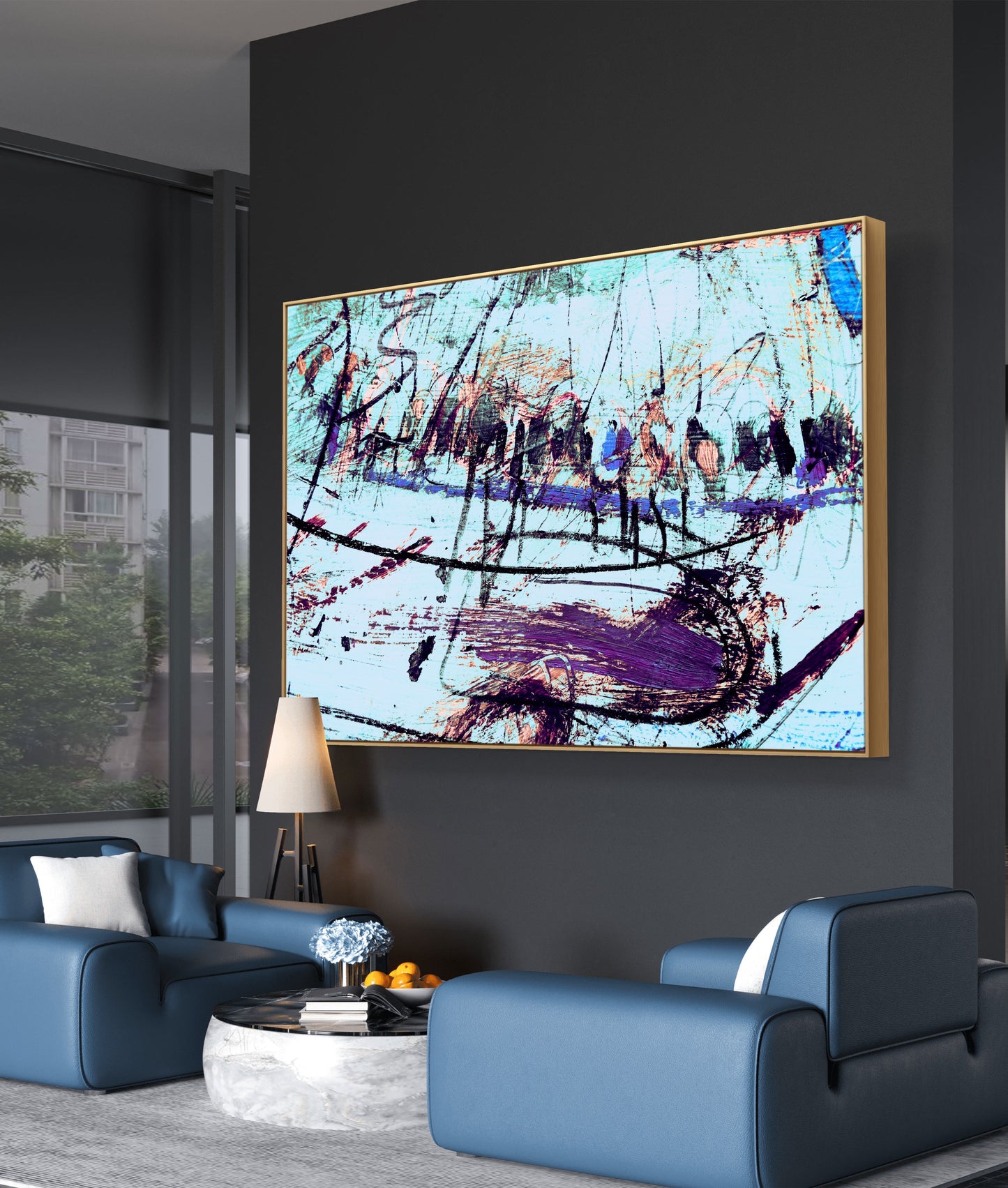Framed Canvas Print: "Coombe"
