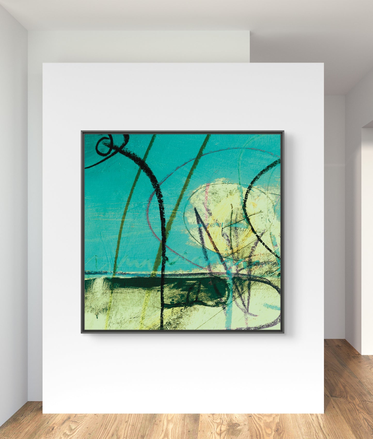 Framed Canvas Print: "Detour"