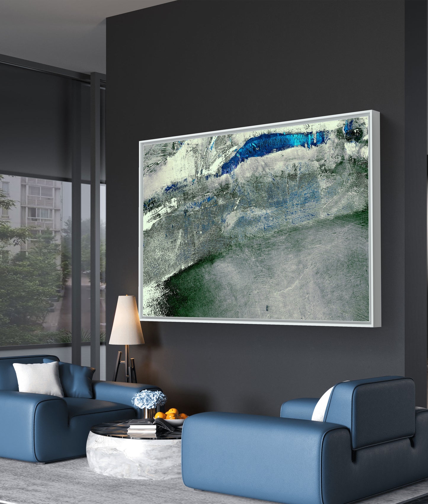 Framed Canvas Print: "High Peak"