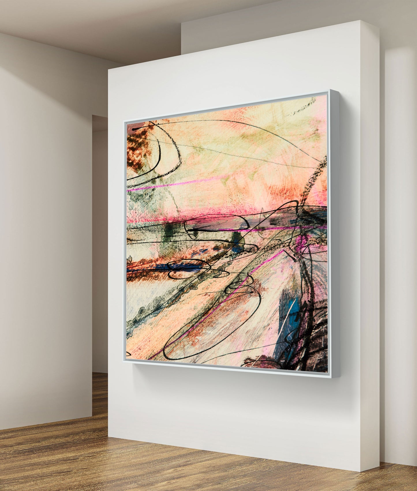 Framed Canvas Print: "Homeward"
