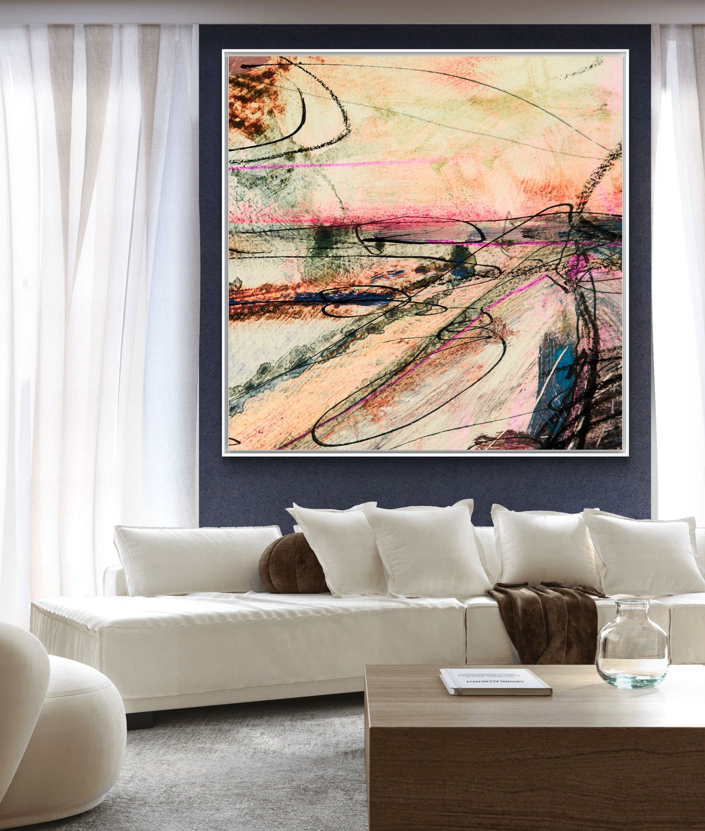 Framed Canvas Print: "Homeward"