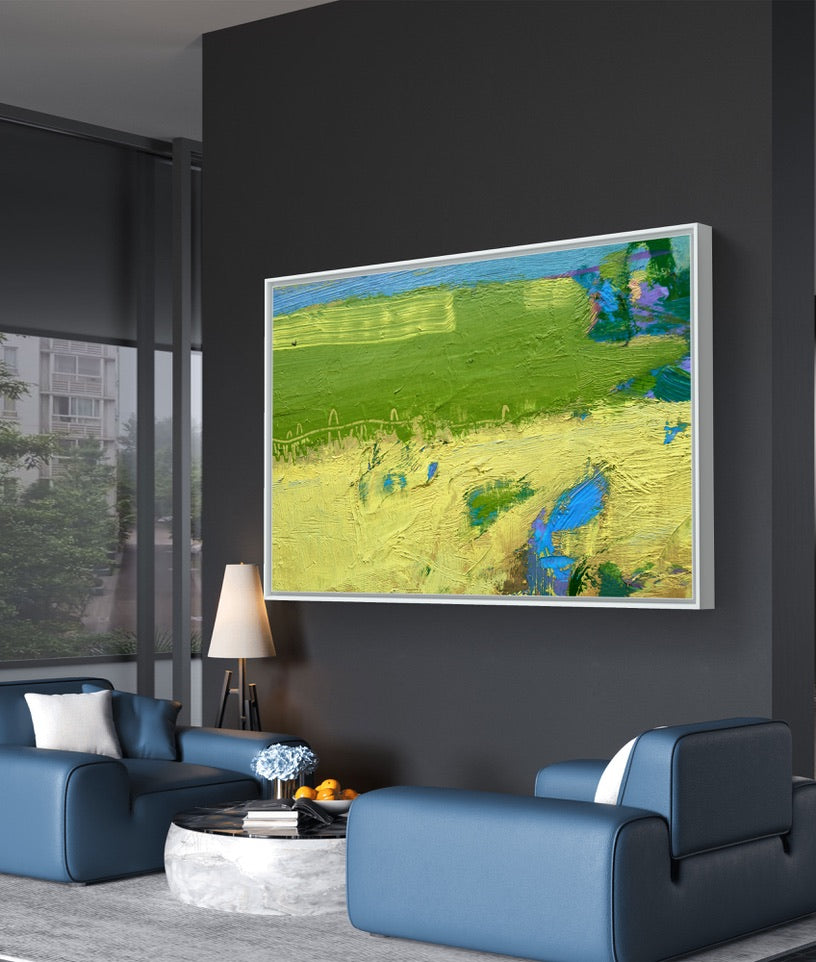 Framed Canvas Print: "Pastoral"