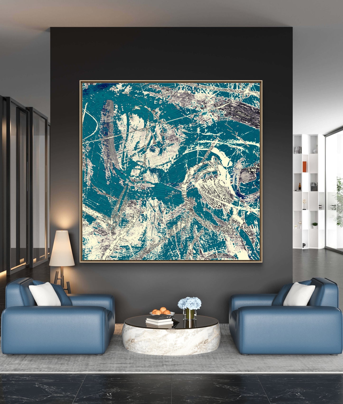 Framed Canvas Print: "Regal"