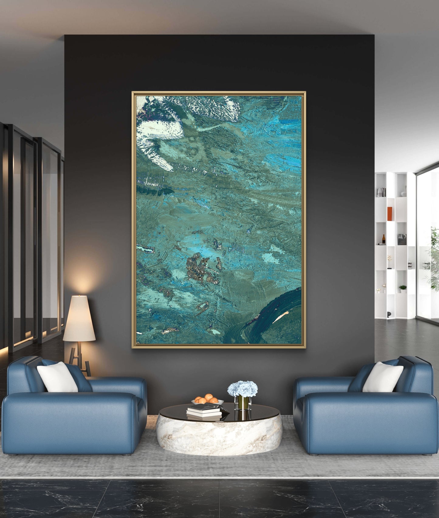 Framed Canvas Print: "Rock Pool"