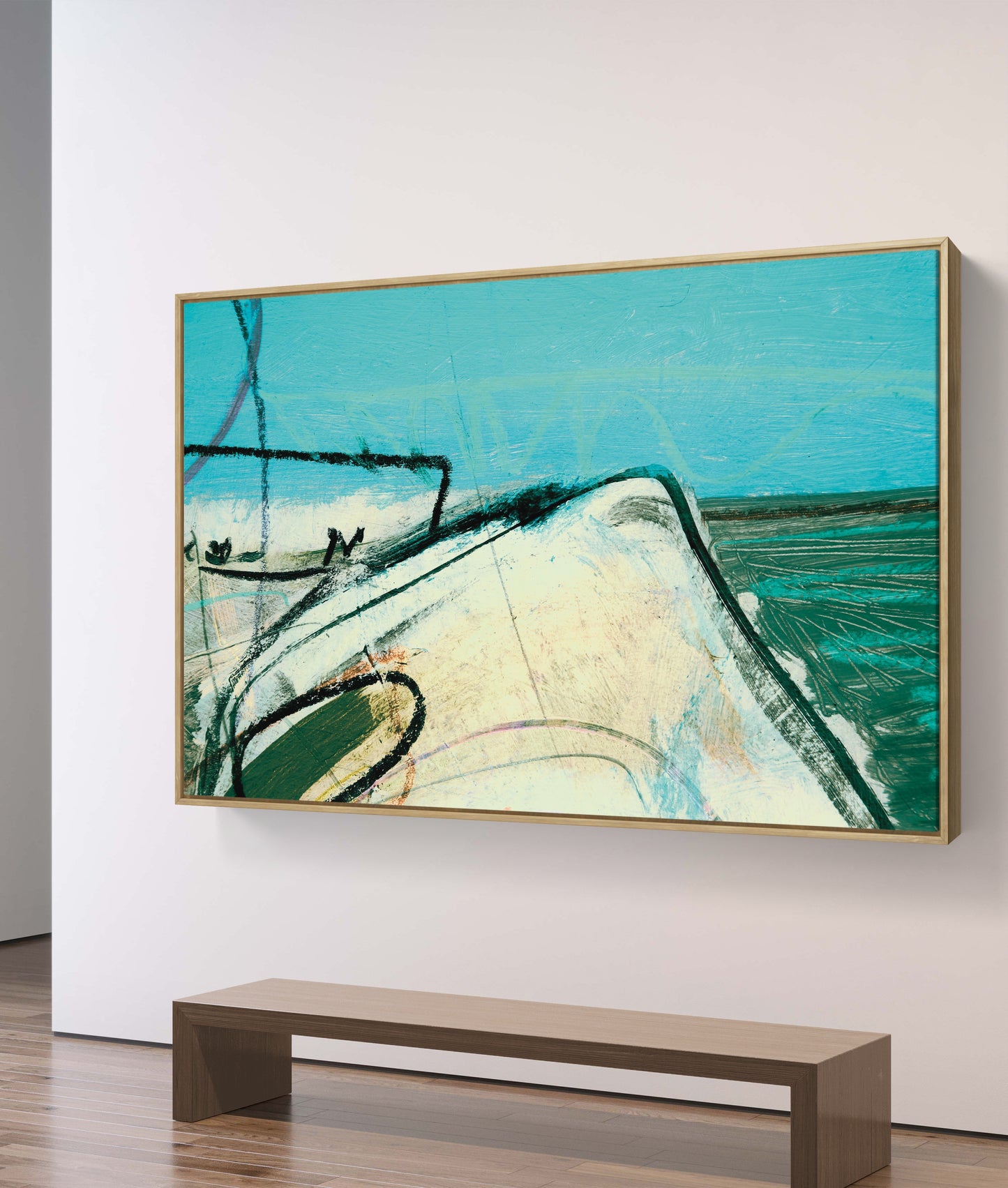 Framed Canvas Print: "Till There"