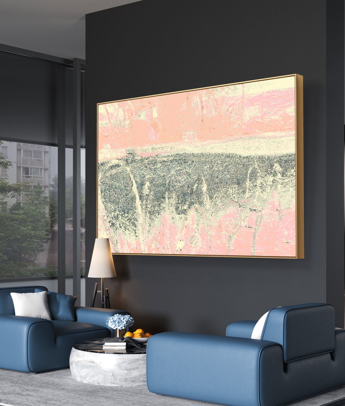 Framed Canvas Print: "Trace"