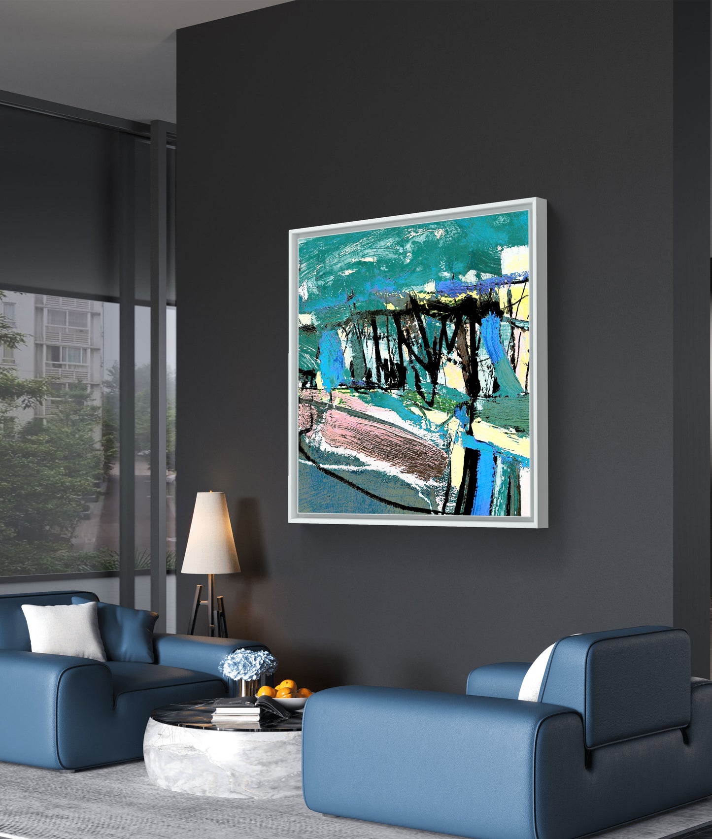Framed Canvas Print: "Westerly"