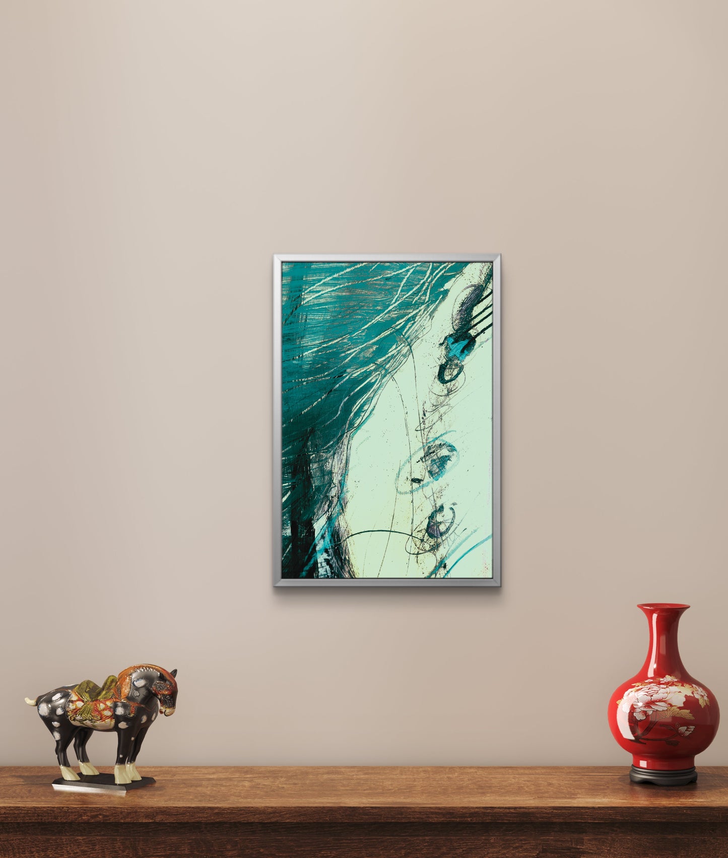 Framed Canvas Print: "Shoreline"