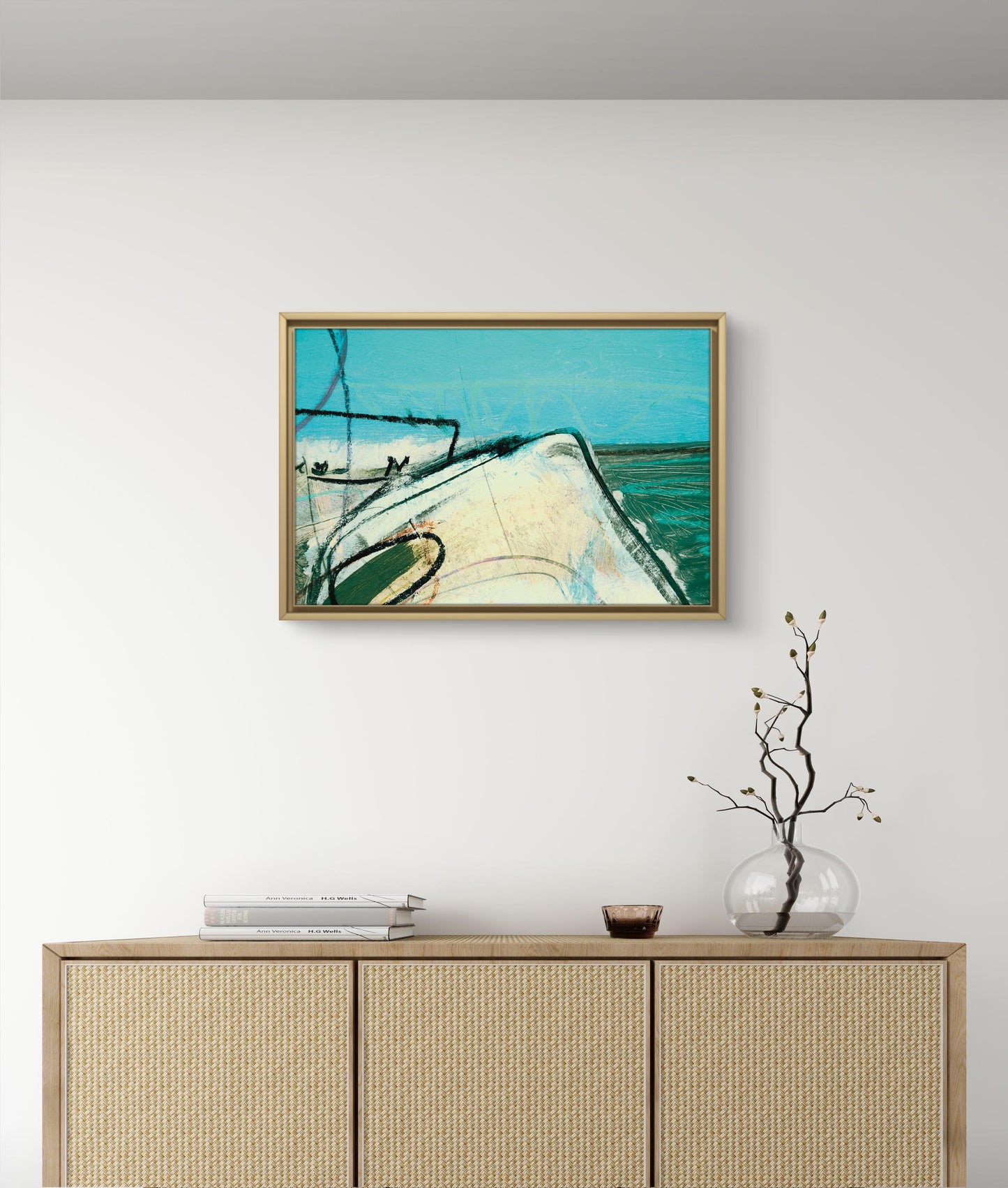 Framed Canvas Print: "Till There"