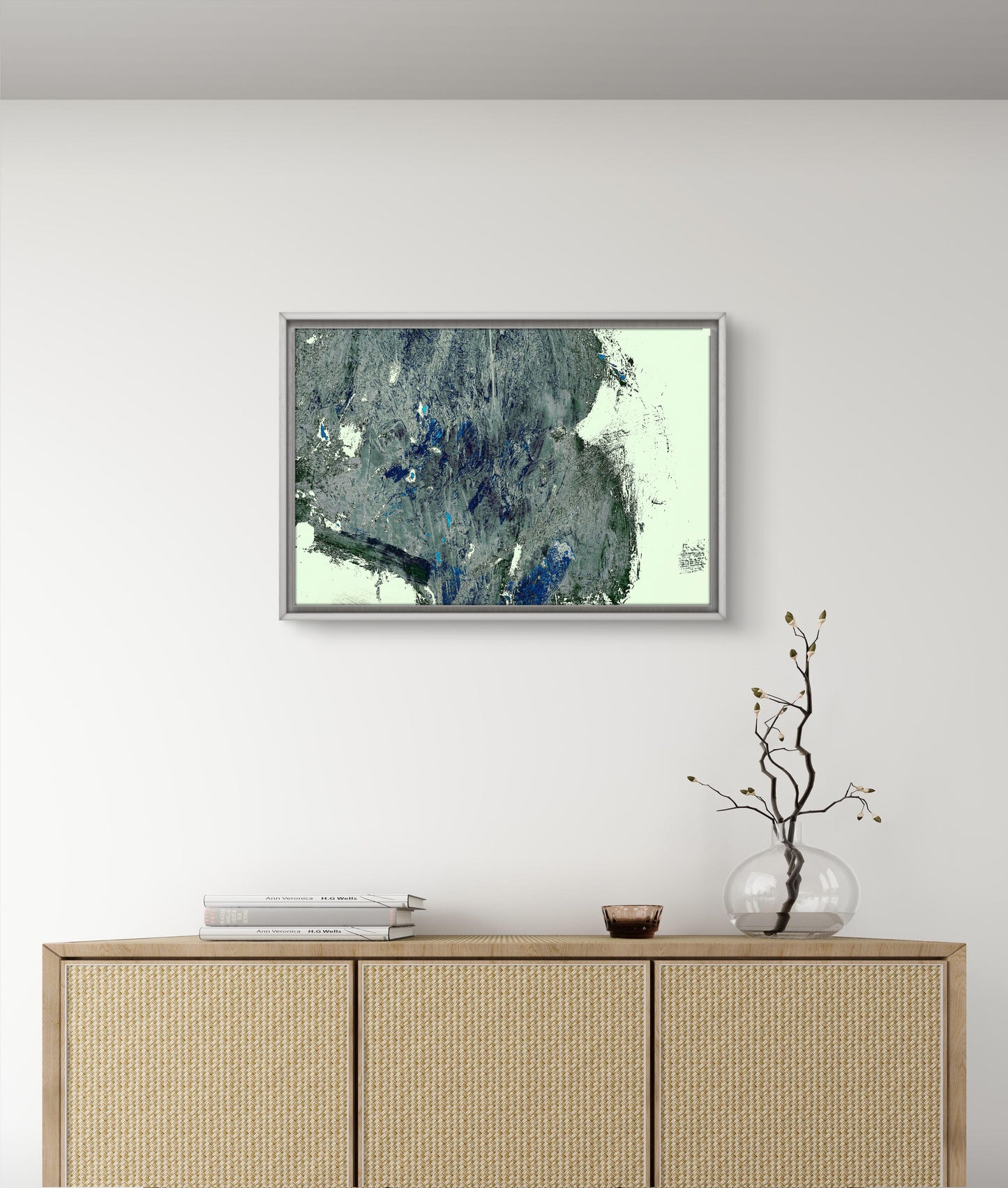 Framed Canvas Print: "Igneous"