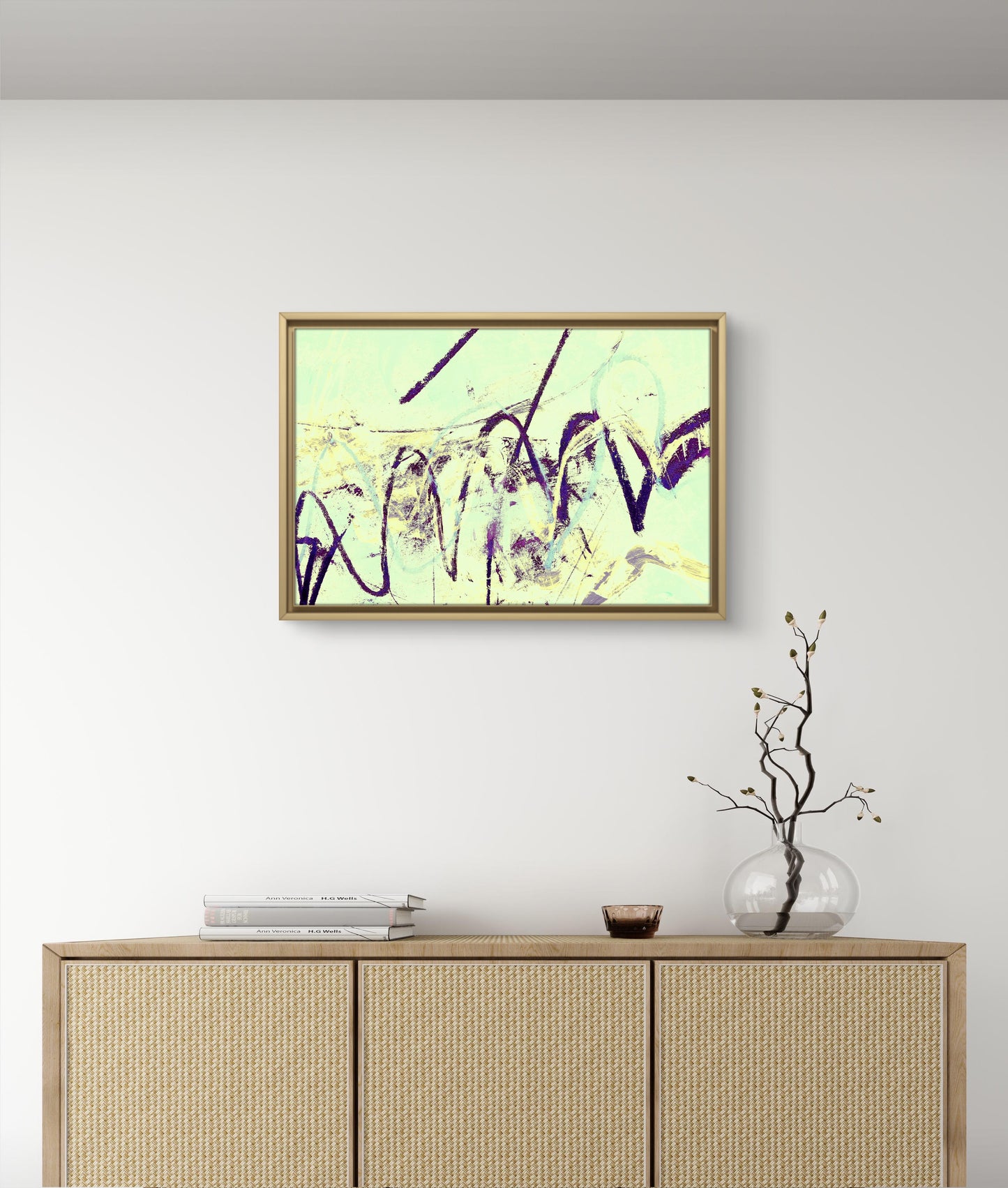 Framed Canvas Print: "Serpent"
