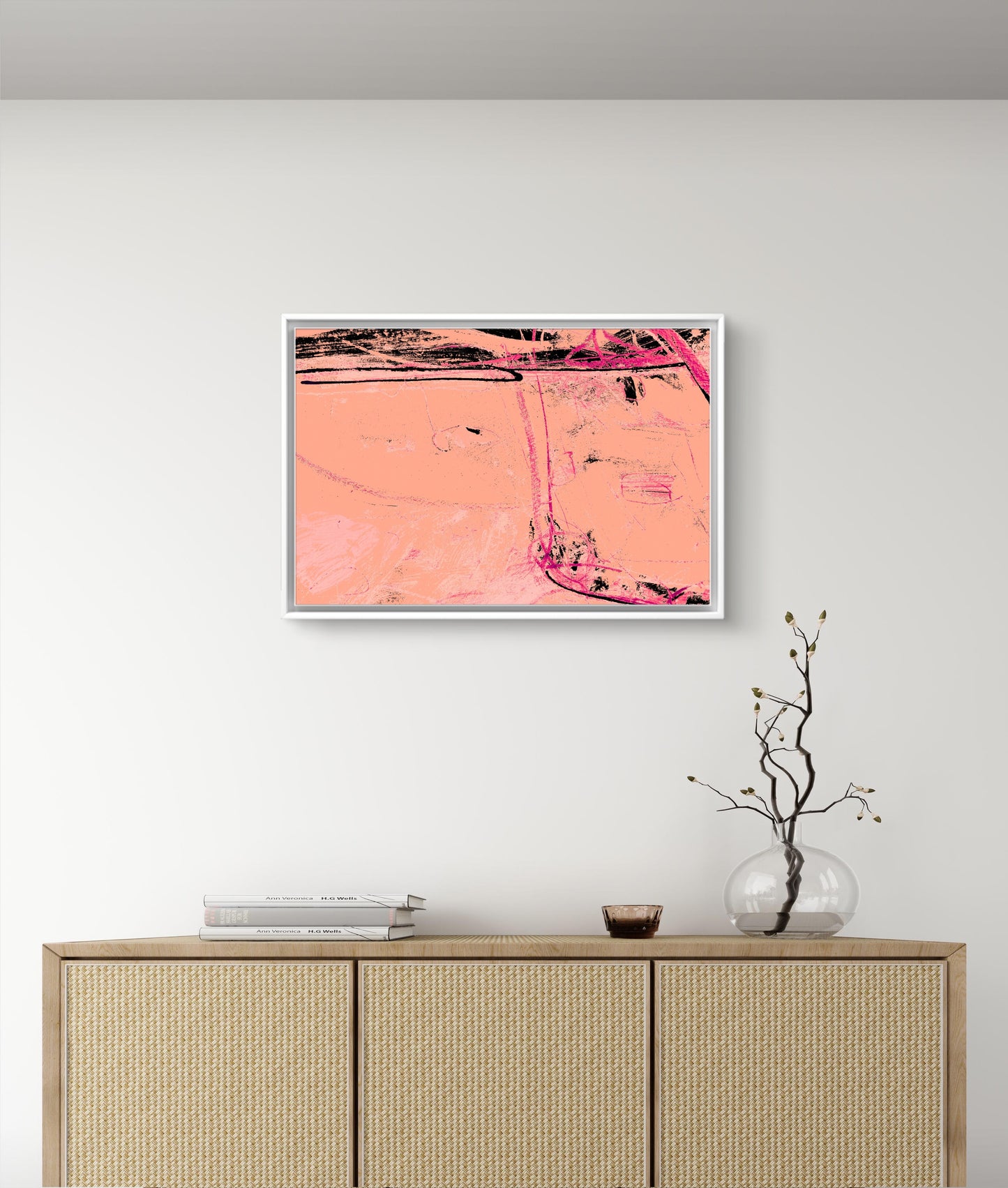 Framed Canvas Print: "Beetlejuice"