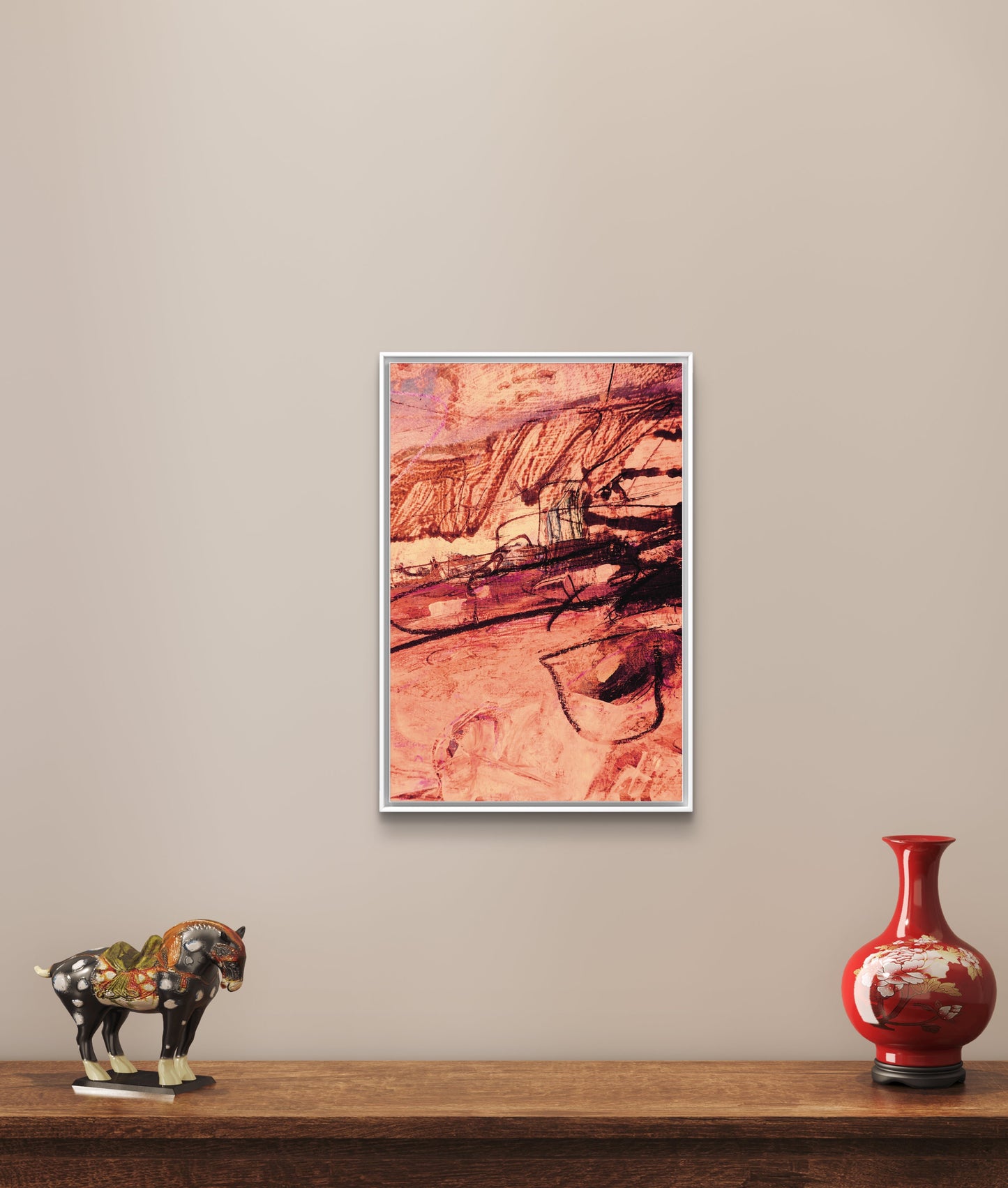 Framed Canvas Print: "Glaze"