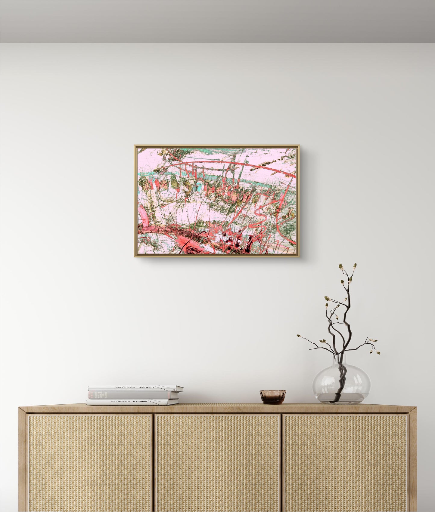 Framed Canvas Print: "Hill Top"