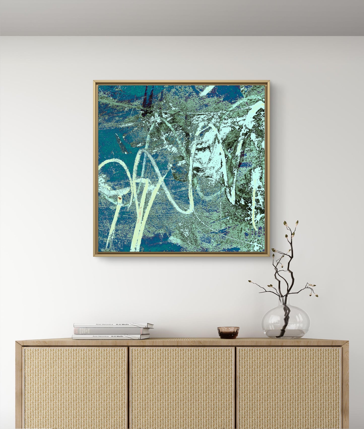 Framed Canvas Print: "Looking Up"