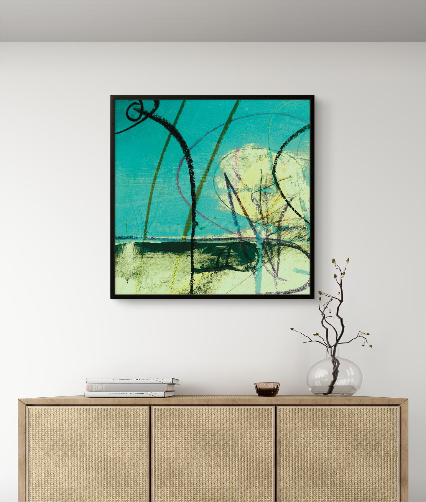 Framed Canvas Print: "Detour"