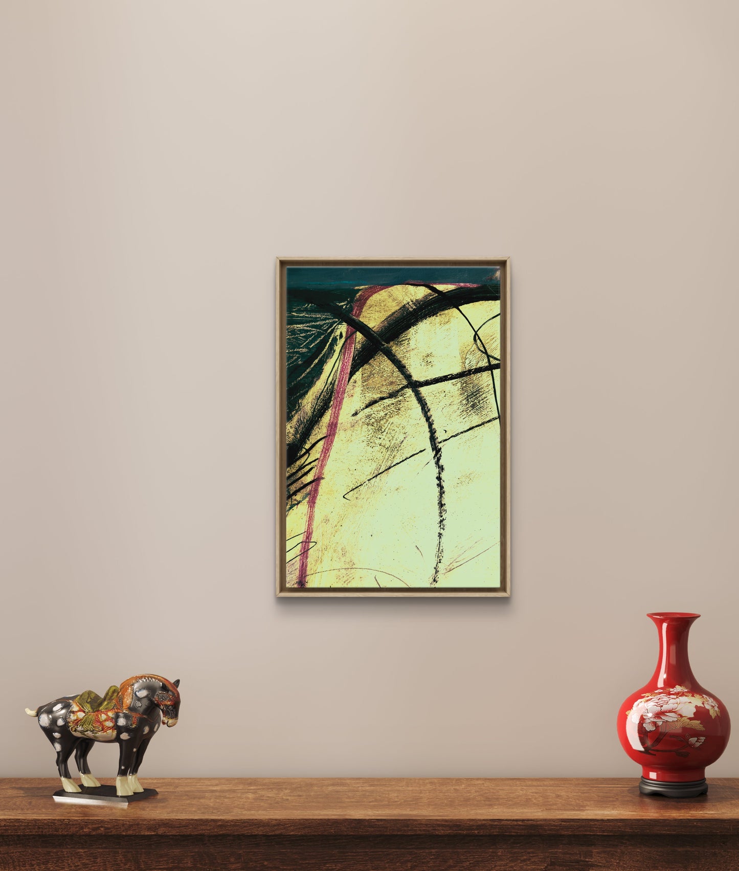 Framed Canvas Print: "Looking South"