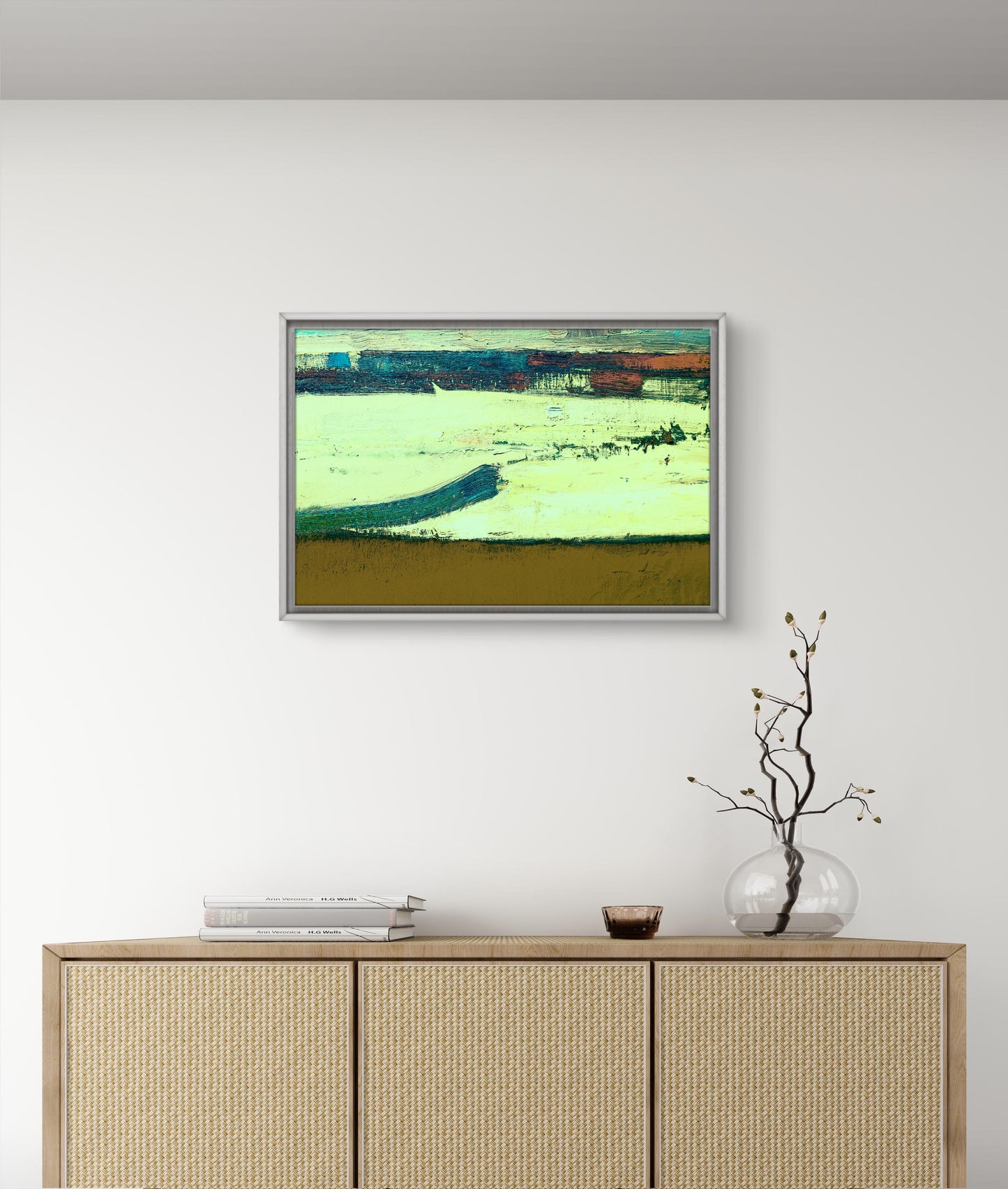 Framed Canvas Print: "Rising"