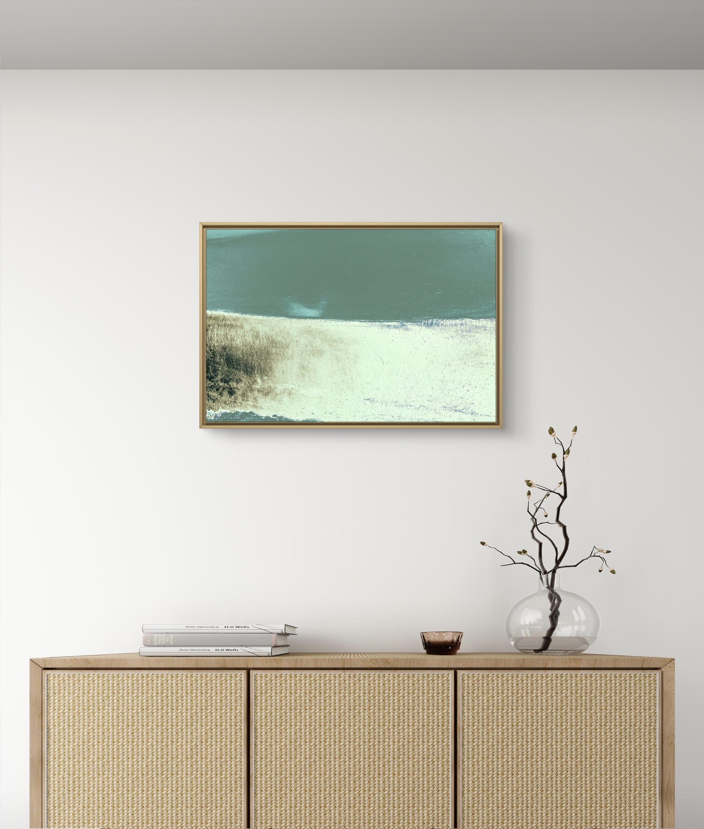 Framed Canvas Print: "Overcast"