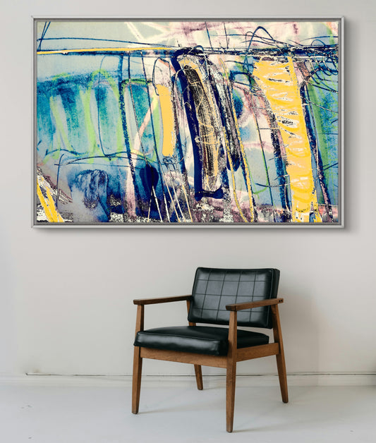 Framed Canvas Print: "Angel Marshes East"
