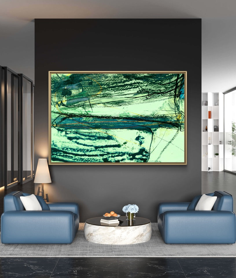 Framed Canvas Print: "Approaching"