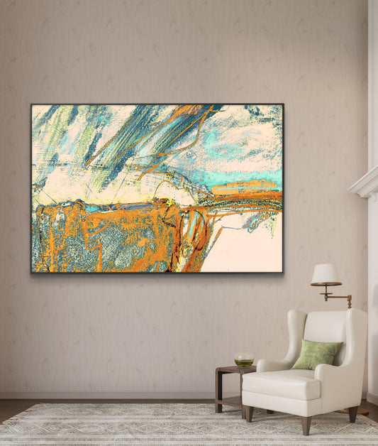 Framed Canvas Print: "Ballard Down"