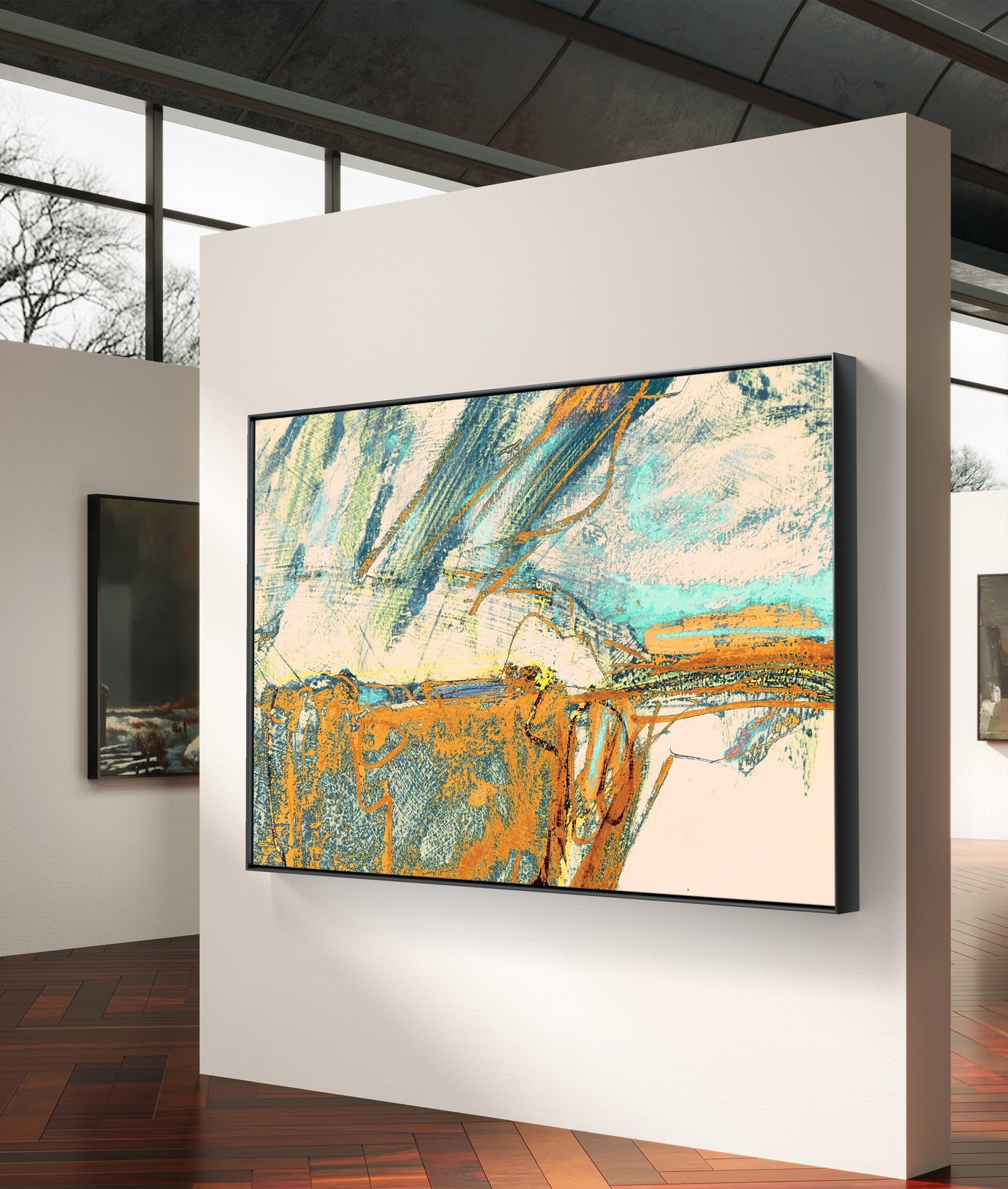 Framed Canvas Print: "Ballard Down"