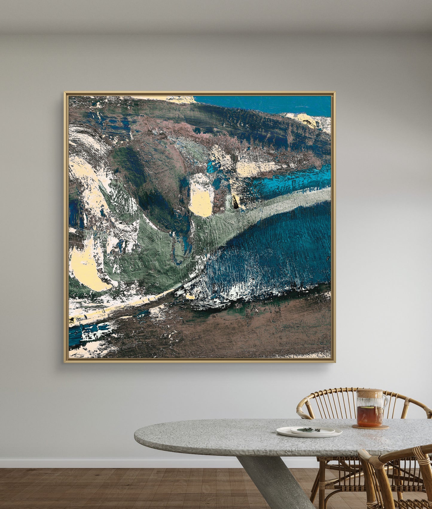 Framed Canvas Print: "Bay"