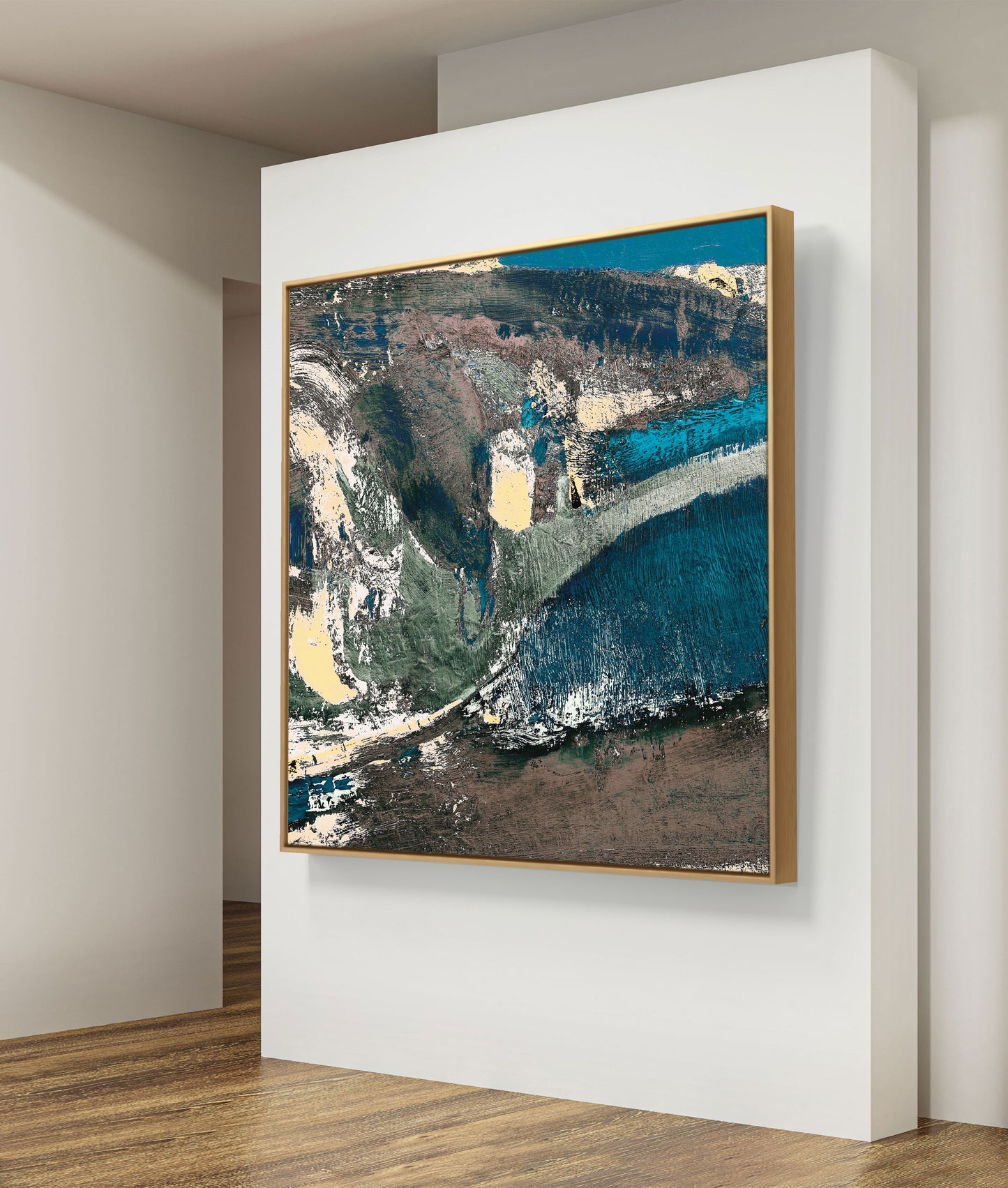 Framed Canvas Print: "Bay"
