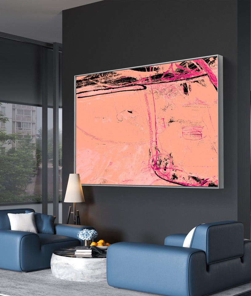 Framed Canvas Print: "Beetlejuice"