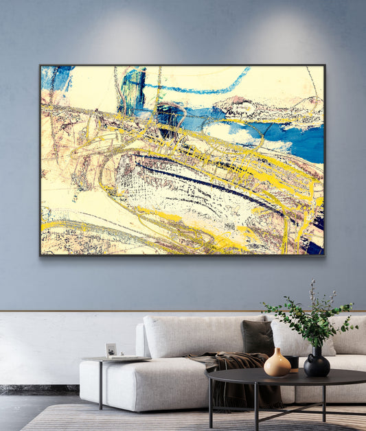 Framed Canvas Print: "Bright Hill"
