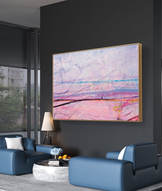 Framed Canvas Print: "Candy Floss"