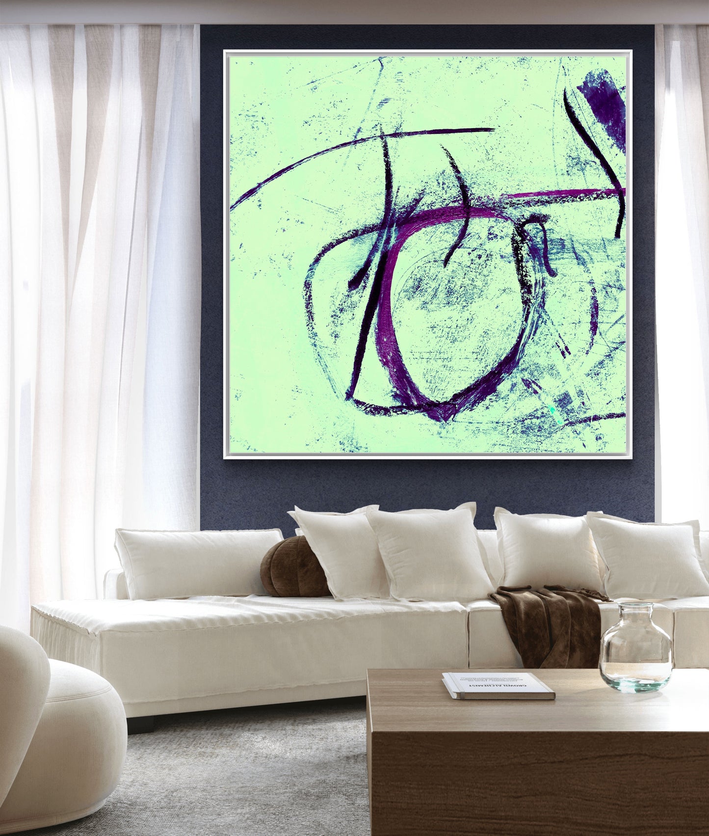 Framed Canvas Print: "Clockwise"
