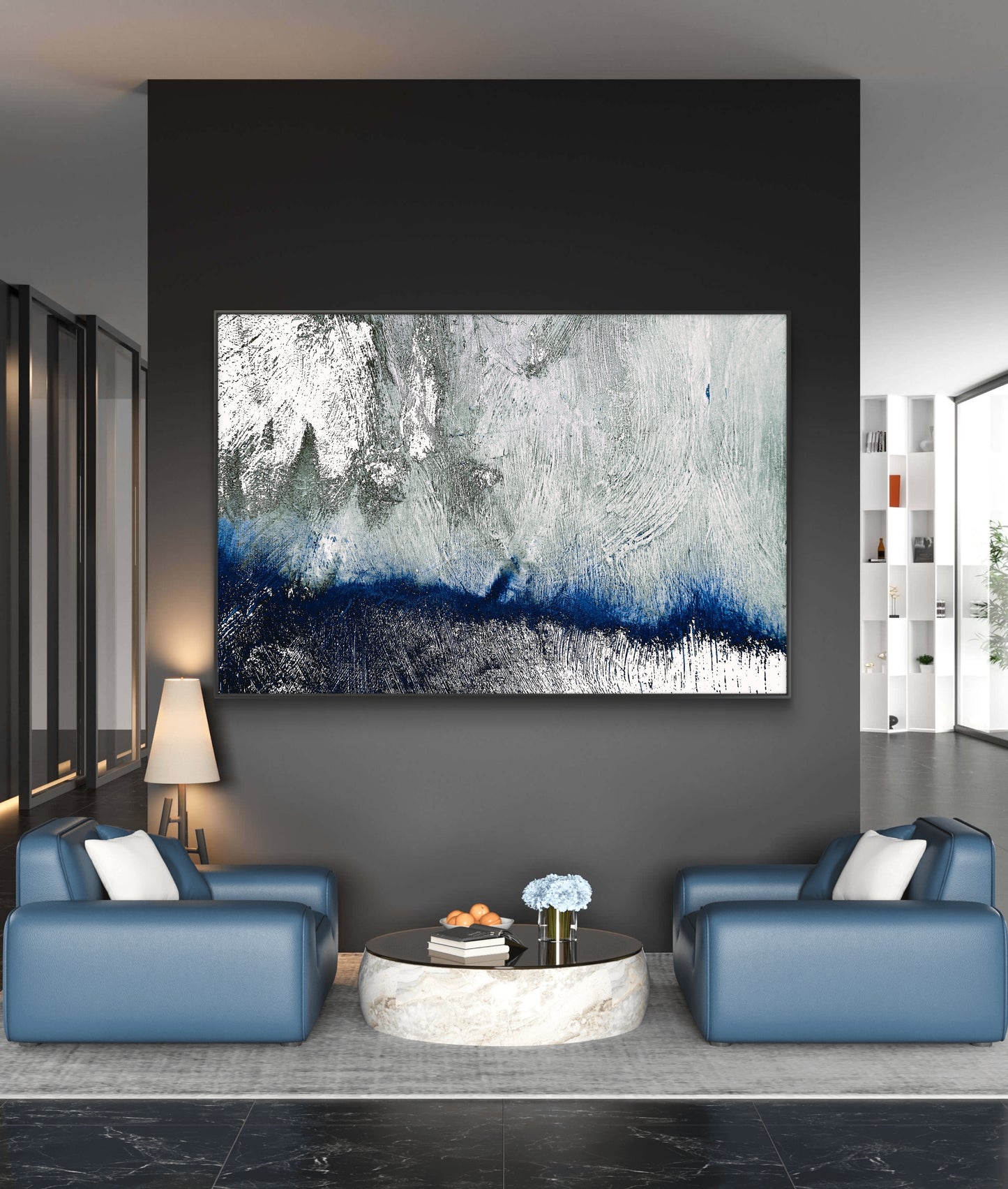 Framed Canvas Print: "Cloudburst"