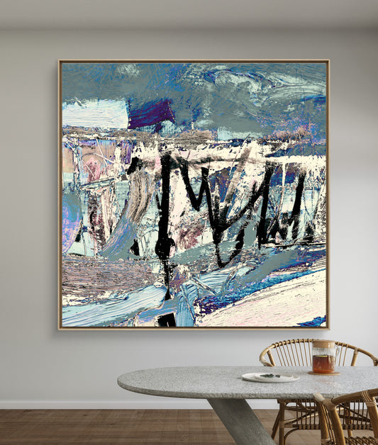 Framed Canvas Print: "Crow Song"