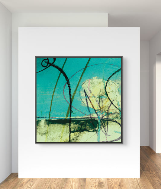 Framed Canvas Print: "Detour"