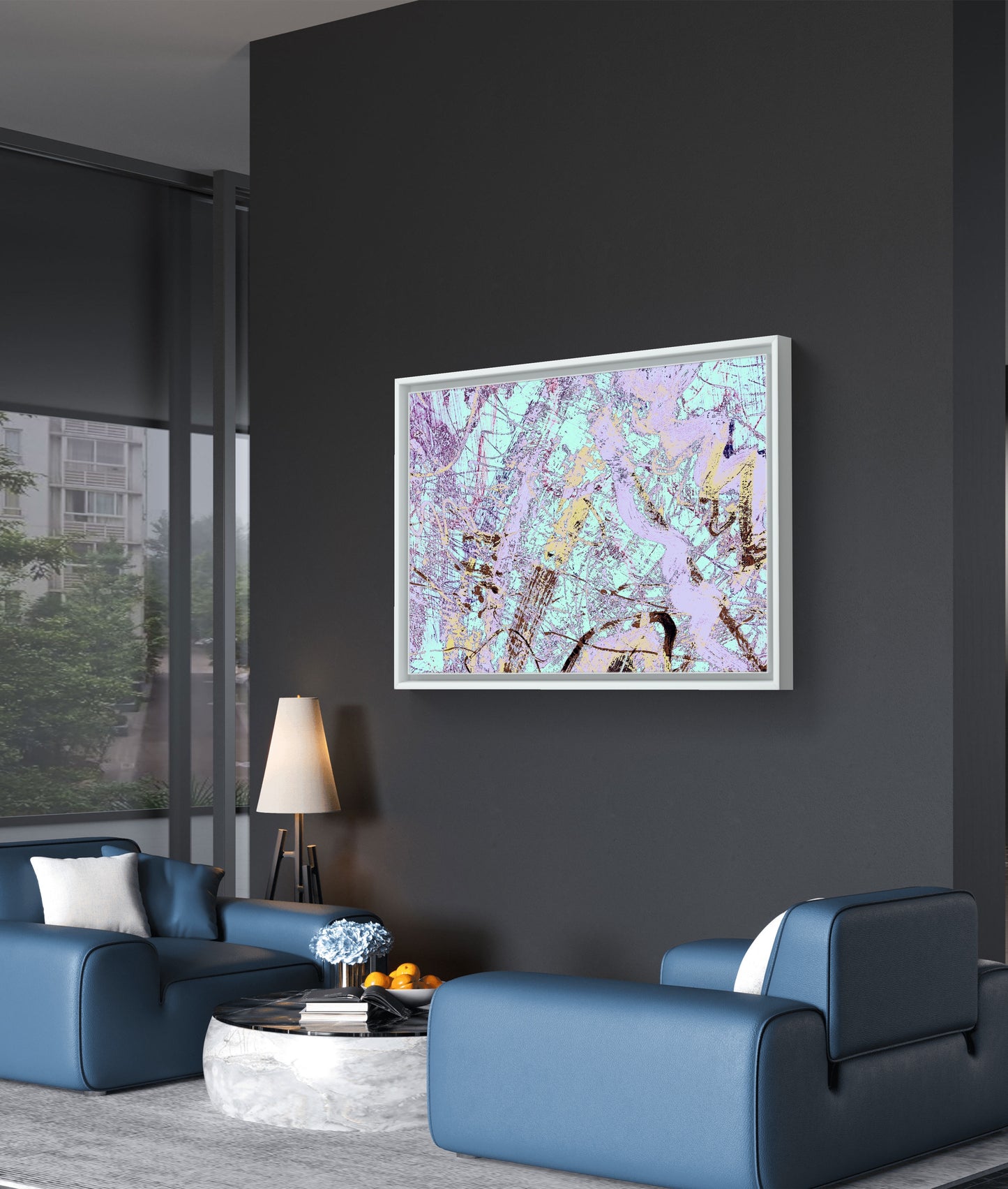Framed Canvas Print: "Distances"